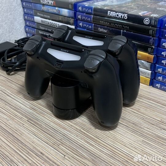 Док-Станция для Геймпадов PS4 Зарядка на 2Джостика