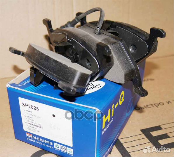 Колодки торм. передн. VW Polo седан 10- c датчи