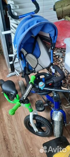 Трехколесный велосипед, беговел