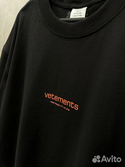 Футболка Vetements оверсайз M L XL мегахит