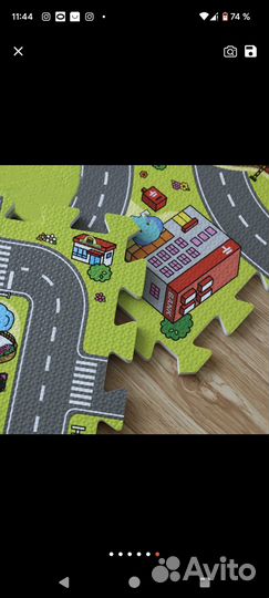 Коврик пазл с рисунком - дорога