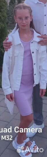 Джинсовая куртка для девочки 152