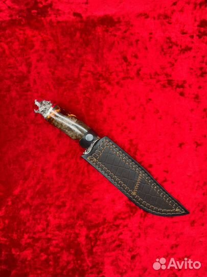 Нож медведь никель