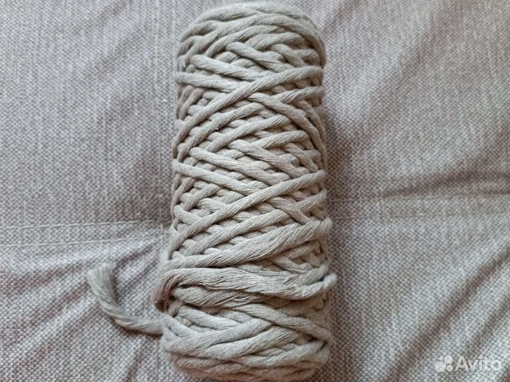 Хлопковый шпагат для вязания и плетения 4 мм
