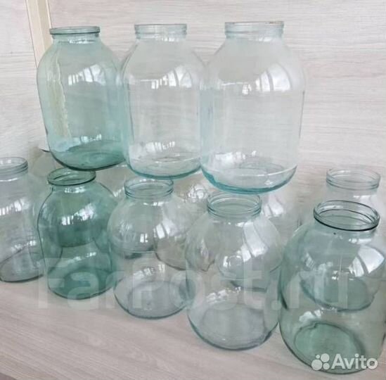 Стеклянная банка 3л и 2 л