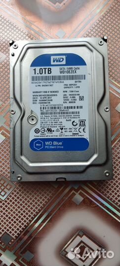 Жёсткий диск для пк WD Blue 1.0 TB