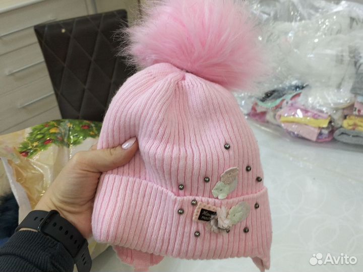 Шапка для девочки 3 лет
