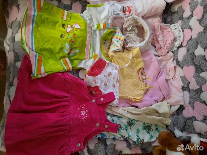 Детские вещи пакетом от 0 до года для девочки