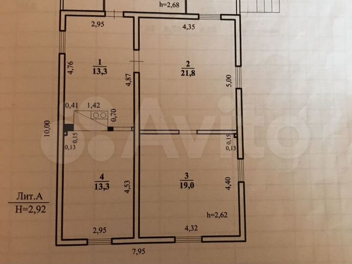 Дом 68 м² на участке 22 сот.
