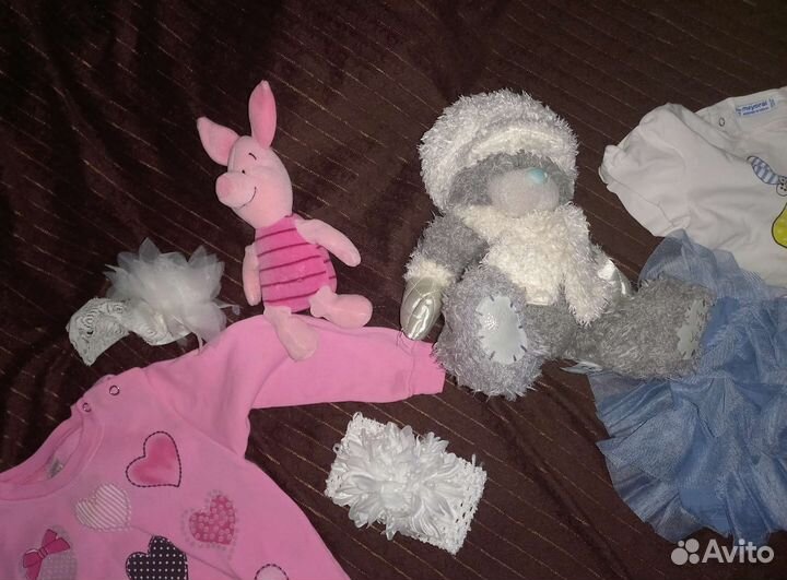 Вещи пакетом на девочку 74-80 см