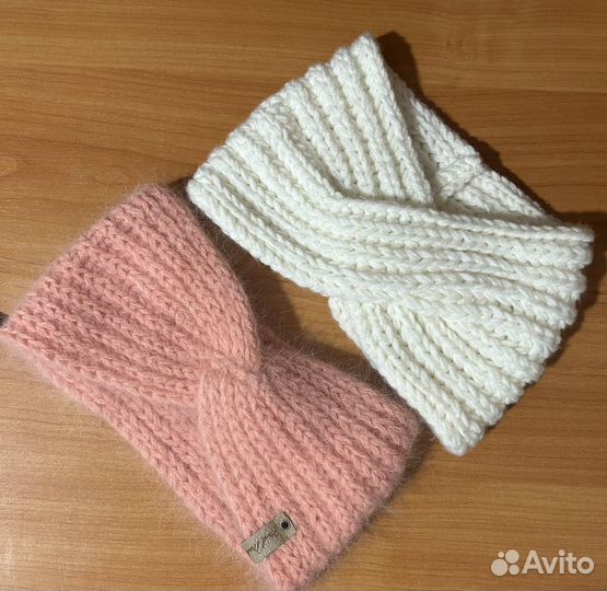 Повязка на голову вязаная