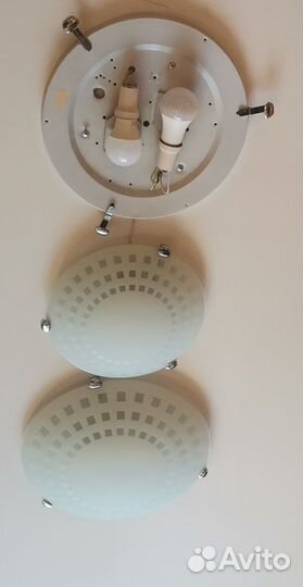 Светильник на 30 и плафон на 40