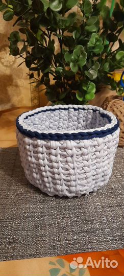 Корзина ручной работы, плетеная для хранения