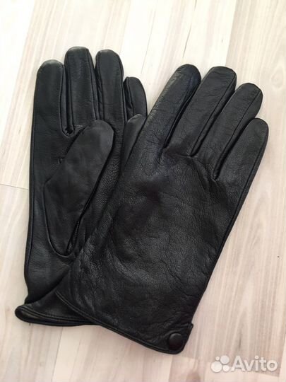 Мужские кожаные перчатки новые