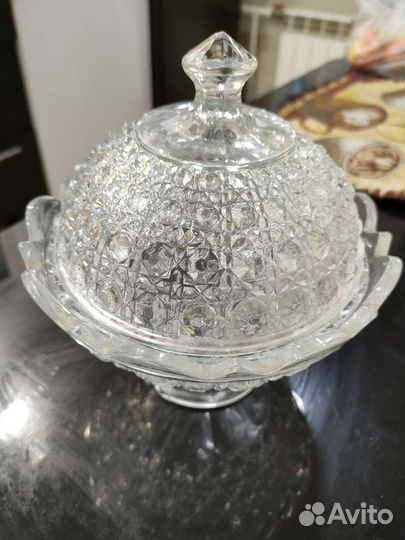 Ваза конфетница СССР. Шапка мономаха