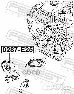 0287-E25 ролик натяжной Honda Civic/CR-V 07-15