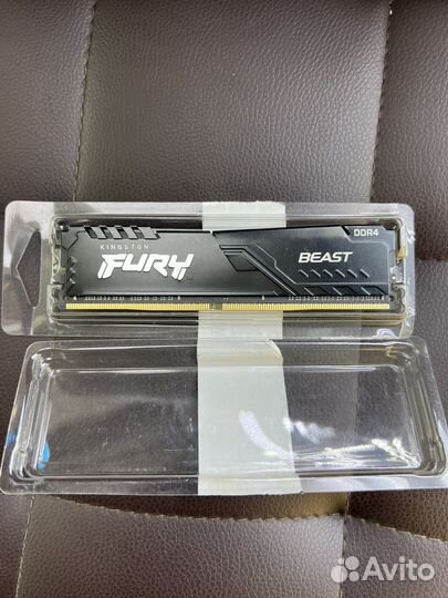 Kingston Fury Beast Black DDR4 - 1x 8Гб 3600Mr