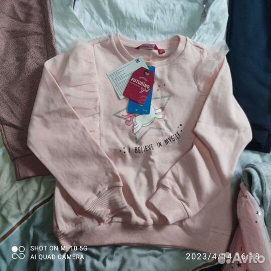 Пакет вещей для девочки 104-110 новых