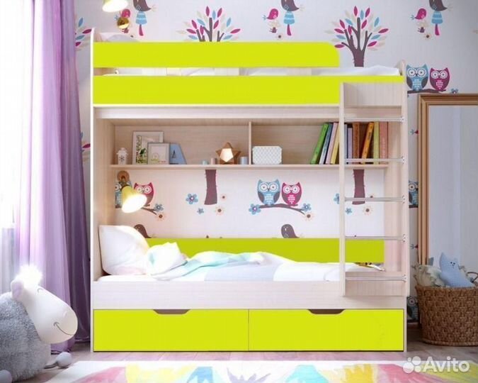 Детская двухъярусная кровать