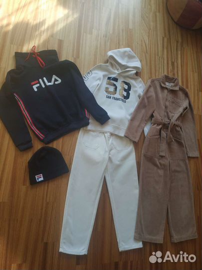 Фирменные комбинезон, джинсы, толстовки 152