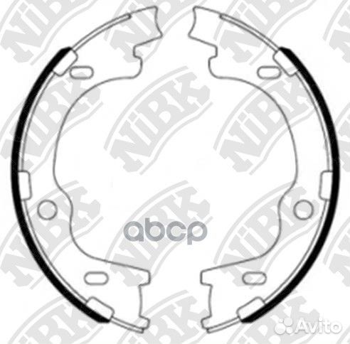 Колодки тормозные барабанные зад FN11006 NiBK