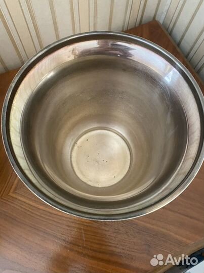 Ведро винтажное для шампанского посеребренное