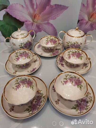 Предметы Чайного сервиза Дулёво Сирень
