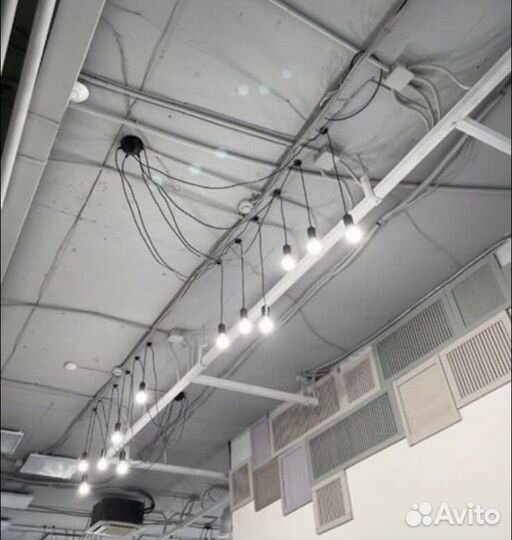 Подвесной светильник люстра лофт