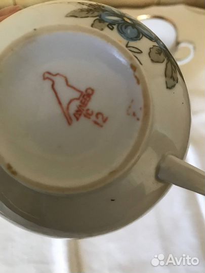 Сервиз из набора чайных пар на 6 персон