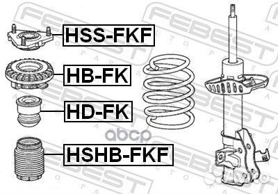 Опора переднего амортизатора hssfkf Febest