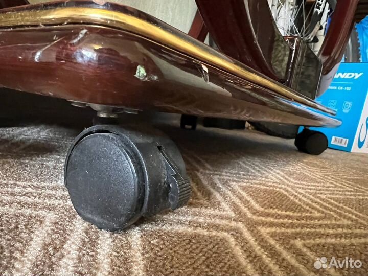 Тележка сервировочная из дерева и зеркала на колёс