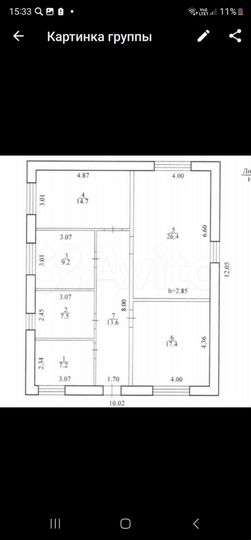 Дом 100 м² на участке 6 сот.