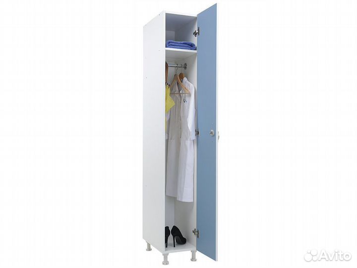 Шкаф для раздевалок WL 11-30 голубой/белый
