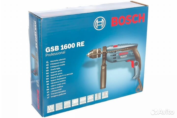 Ударная дрель Bosch GSB 1600 RE