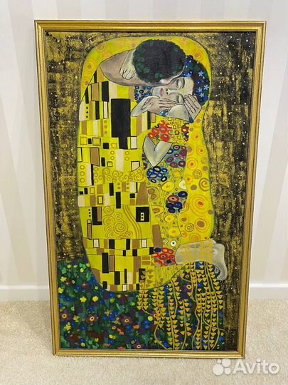 Картина Климт «Поцелуй»