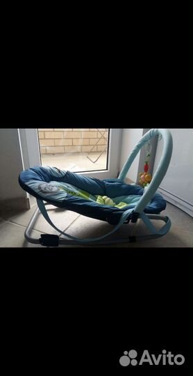 Шезлонг детский качалка