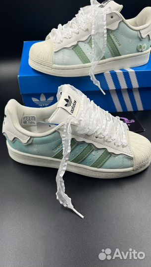 Adidas superstar cappuccino blue
