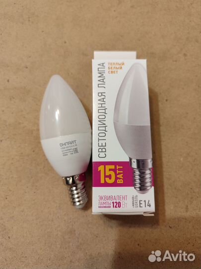 Светодиодные лампочки свечи е14, теплый свет