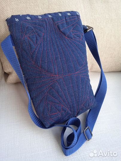 Сумочка джинсовая лоскутная
