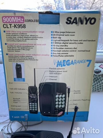 Радиотелефон sanyo на запчасти