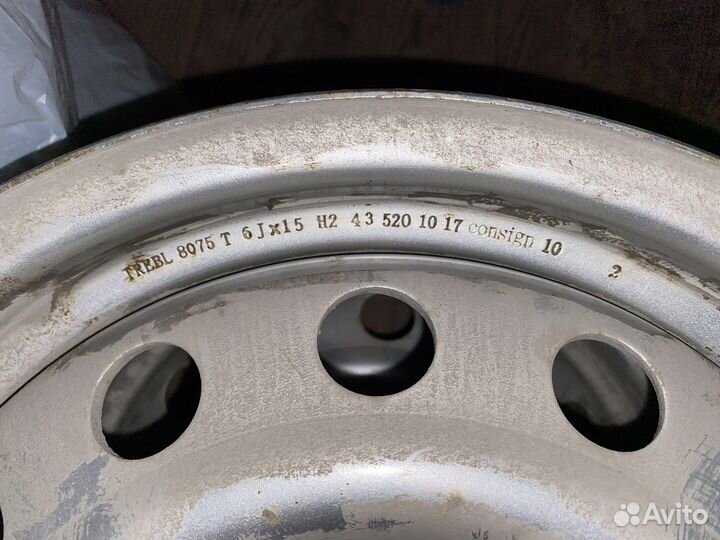 Диски штампованные r15 4*100 б/у