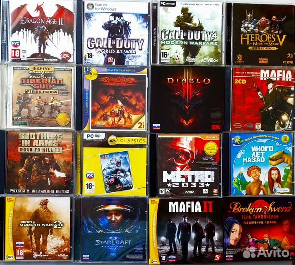 Компьютерные игры на дисках лицензионные