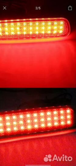 Катафот заднего бампера land cruiser100