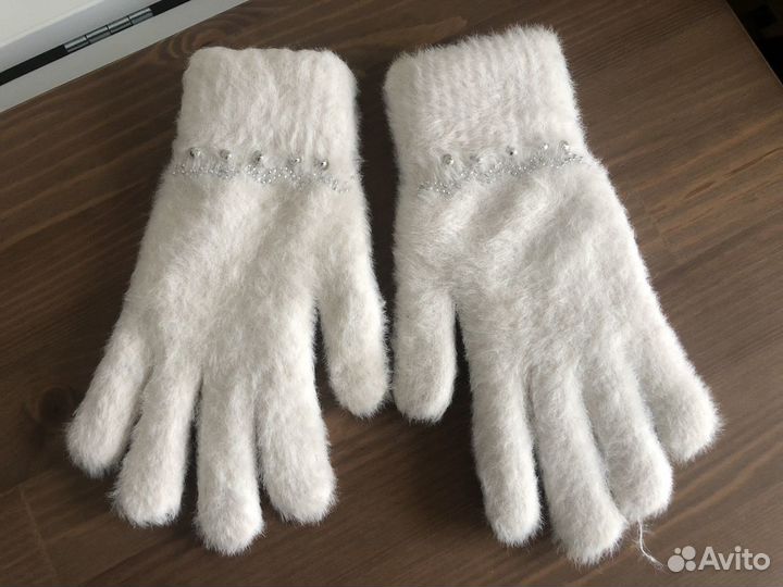 Перчатки зимние пушистые Италия