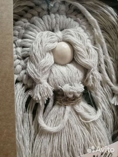 Украшение Ангел макраме handmade