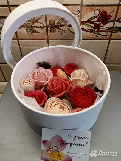 Букеты и подарки из зефирных цветов