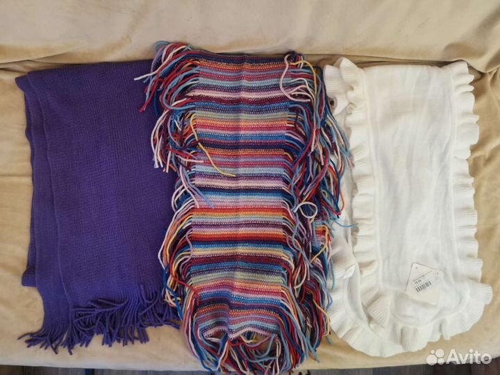 Вязаные шарфы 3 шт: Uniqlo и др. шерсть/акрил