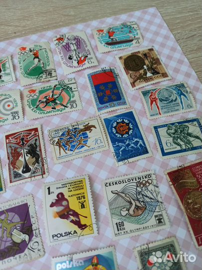 Почтовые марки СССР 70х Спорт