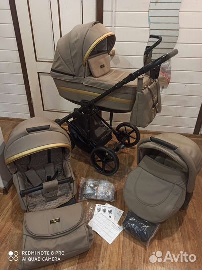 Коляска Adamex Remini Deluxe (эко кожа)