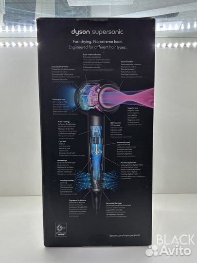 Новый фен Dyson Supersonic HD07 синий